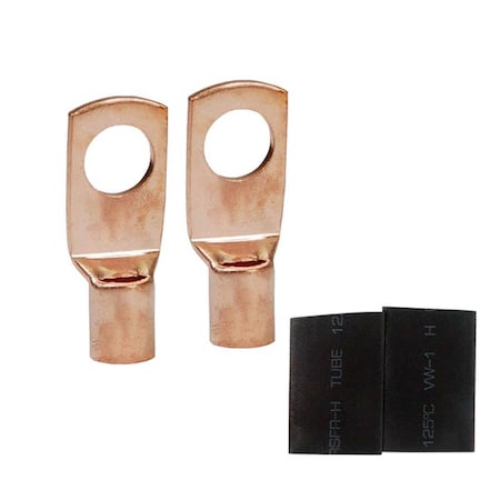 Nippon 4 Gauge Copper Ring Tongue Terminal No. 5 By 16 ISPTRC410